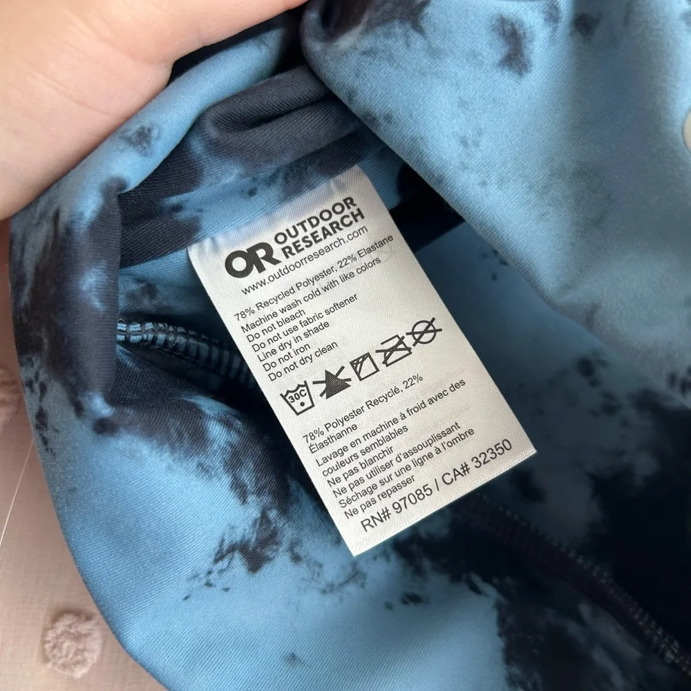 NWT Outdoor Research Women’s Vantage Printed Crop Top Olympic Cloud Scape‎ Sz XS - Picture 3 of 4